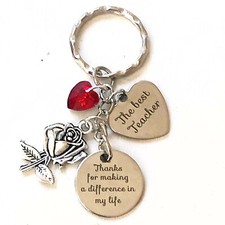 Best Teacher Thanks For Making A Difference In My Life Keychain Thank You Gift