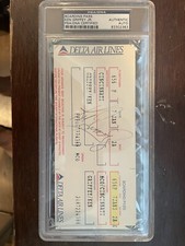 Ken Griffey Junior autographed boarding pass. Unique Item.