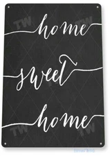 Home Sweet Home Kitchen Cottage Farm Cabin Beach House Metal Tin Sign B771