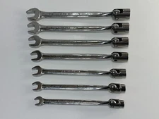 Armstrong Tools USA 7pc SAE 3/8-3/4 Flex Head Combination Wrench Set - 12 Point