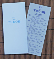 Vintage 1978 Tudor Watch catalogue and price list