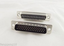 10pcs D-SUB 44 Pin DB44 Male Plug Solder Type Straight Adapter Connector 3 Rows