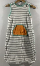 BONDS Baby sleeping bag suit Stripped Button+zip Closure Size 1/2 EUC