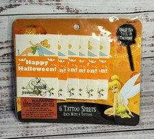 Disney Tinker Bell Happy Halloween Temporary Tattoo Sheets Trick Or Treat D5