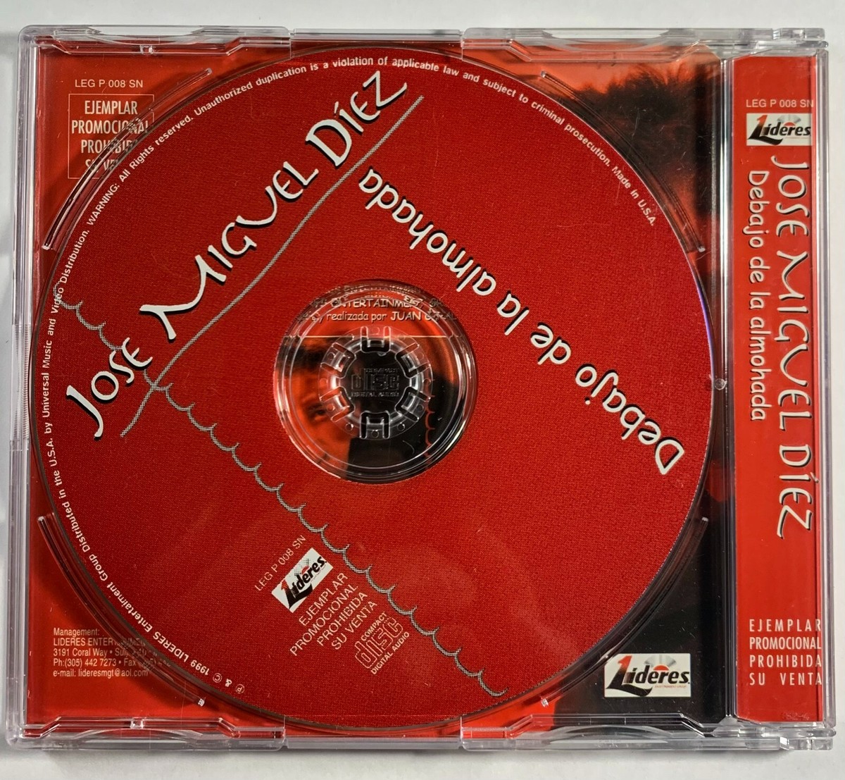 Jose Miguel Diez** ‎– Debajo de la Almohada (CD, Single, Promo) | eBay