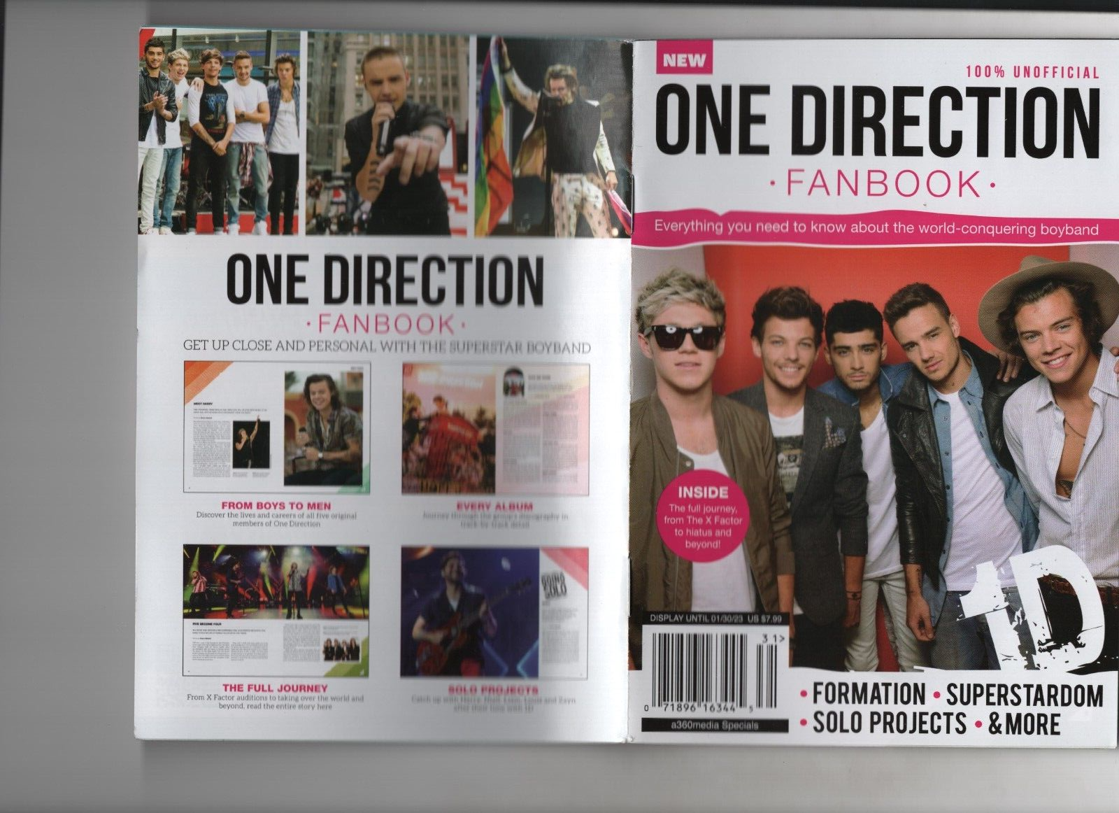ONE DIRECTION FANBOOK MAGAZINE 2022 A360 MEDIA DIGEST | eBay