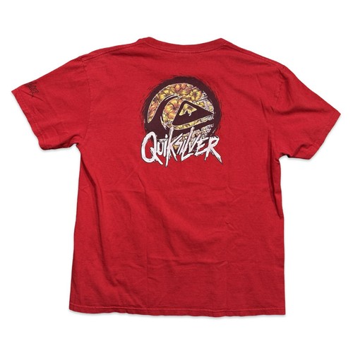 Vintage Quiksilver Y2K Surfing Hawaiian Flower Graphic Tee