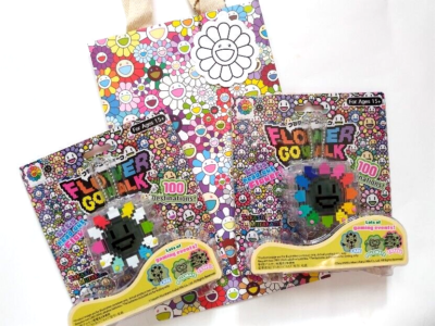 Takashi Murakami Flower Go Walk GAME Rainbow & Multi Color Clear