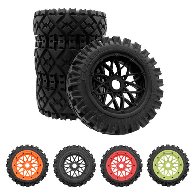 Nylon 24mm Front Rear All Terrain Wheel Tires Fits 1/5 HPI Rovan KM Baja 5B SS