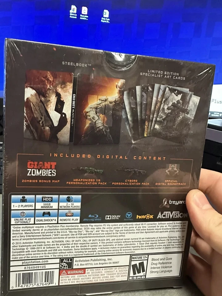 Call Of Duty Black Ops 3 Hardened Edition (Sony Playstation 4, 2015 PS4) **NEW** - Image 3 of 4