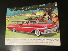 Mercury 1958 Hardtop Station Wagon Dealer Sales Brochure Booklet Original Mercury 1958 Hardtop Station Wagon Dealer Sales Brochure Booklet Original