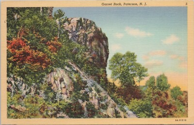 Garret Rocks Linen PC * New Jersey Scene at Garret Rock at Paterson 1940s | eBay