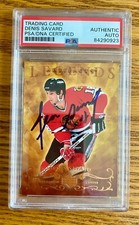 Denis Savard 2006-07 Upper Deck Artifacts Legends #133 Signed Card Auto PSA RARE
