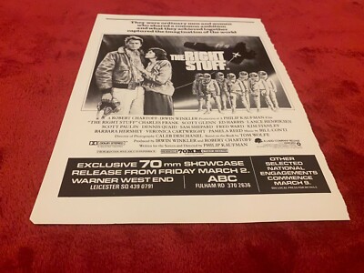 T&P2 FILMWERBUNG 11X8 DIE RICHTIGEN SACHEN. CHARLES FRANK. SCOTT GLENN