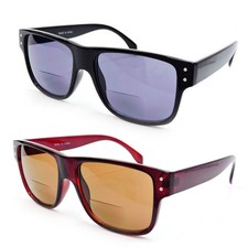 Bifocal Sun Readers Classic Frame Geek Retro Style Reading Sunglasses