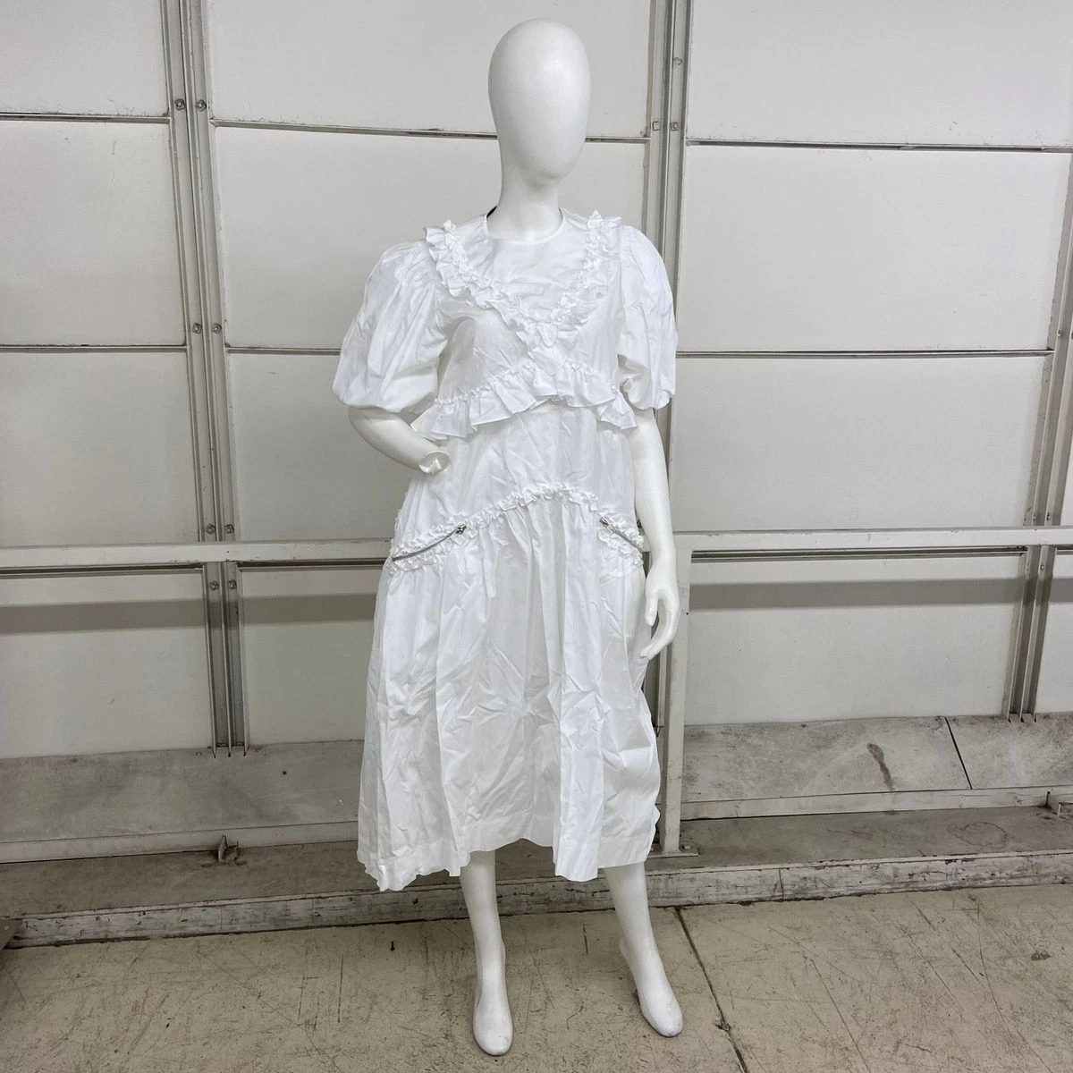 Simone Rocha floral-appliqué blouse - Neutrals