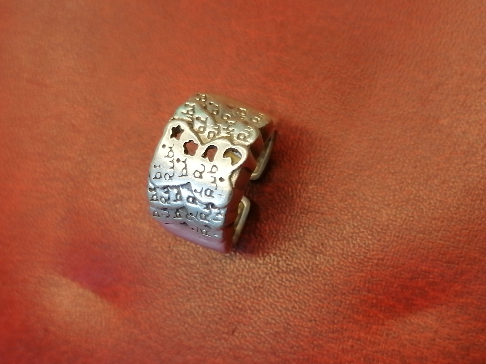 Solid Silver Rubi Adjustable Ring - Size 6.75, 9.… - image 9