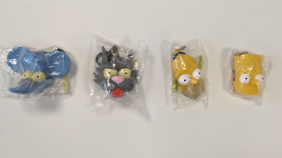 The Simpsons Vintage 3D Keychain Coin/Change Purses: Ultra Rare Full Set of 4