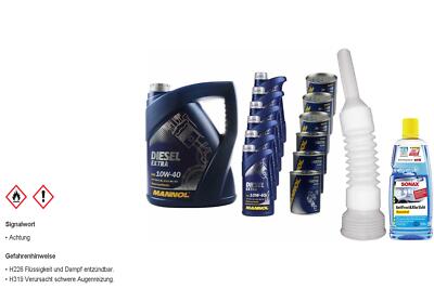 11L MANNOL Motoröl SAE 10W-40 DIESEL EXTRA inkl. Additiv Auslaufschlauch