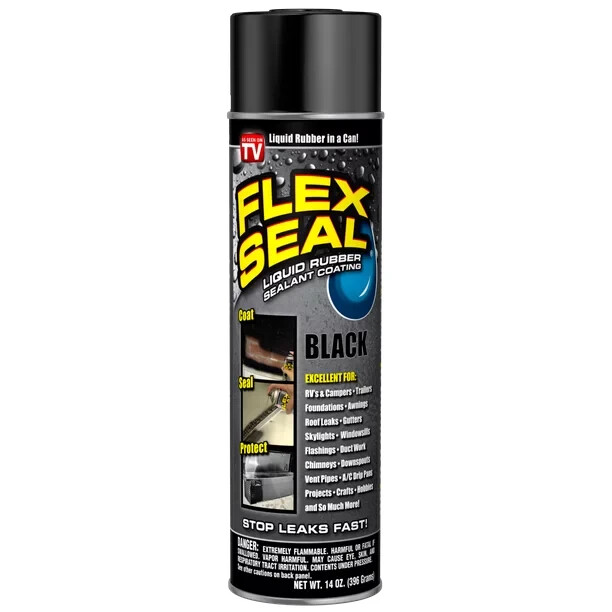 Flex Seal Spray BLACK Liquid Rubber Sealant Coating, 14 oz NEW! Free Shipping. Available Now for $17.95