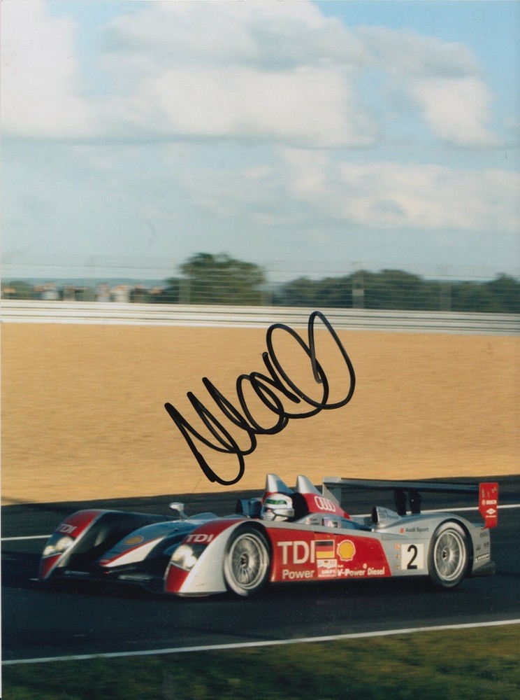 Allan McNish Autographed 8x6 Audi Le Mans Racing Photo
