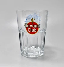 Rare HAVANA CLUB Rum Cocktail Glass Cuba Libre