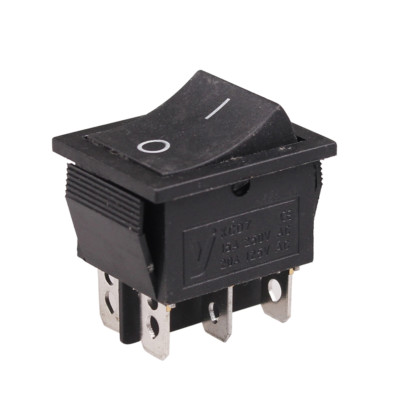 DPDT Toggle Switch 20A 250V - 2 Pole Double Throw, 6 Terminals, Heavy ...