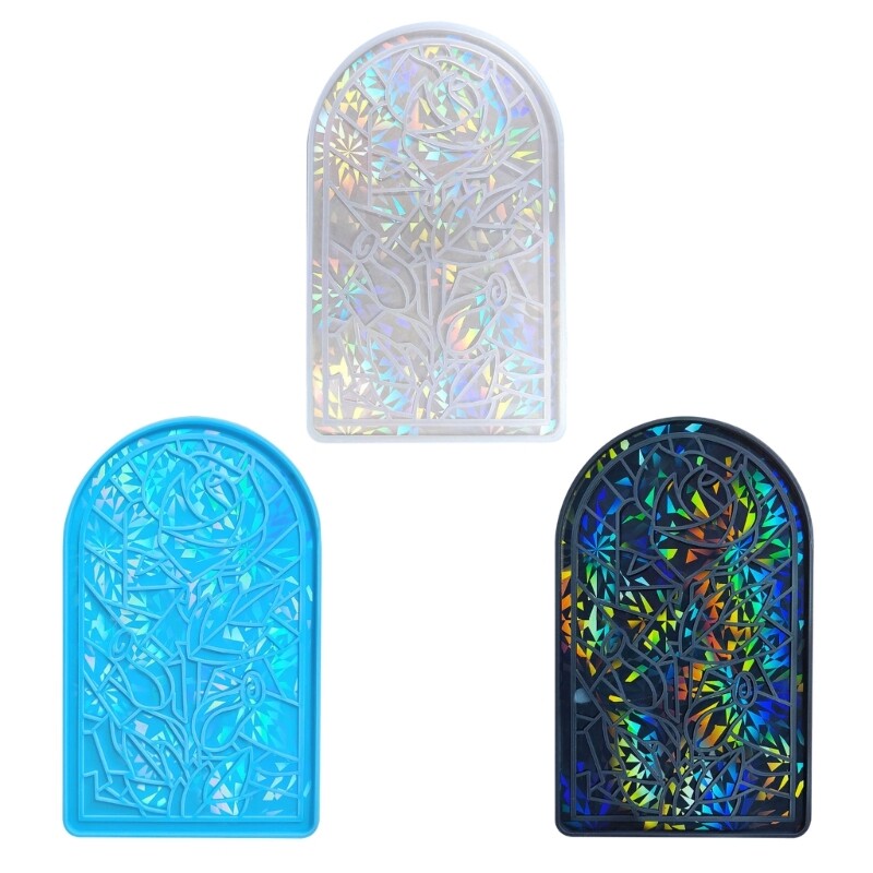 Holographic Rose Epoxy Resin Mould for Home Decor Art