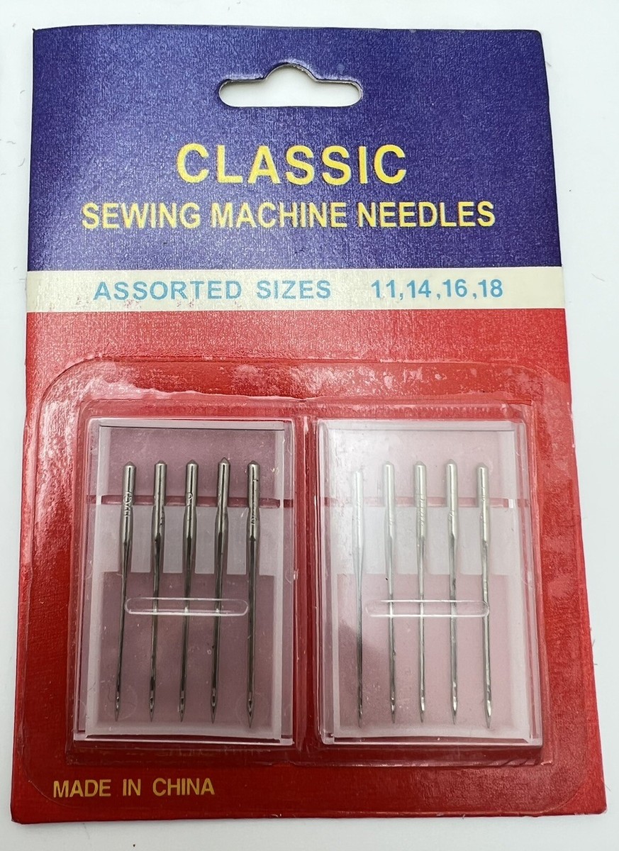 10-Pack Sewing Machine Needles - Universal Size 16 For Home Sewing Machines