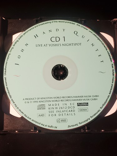 John Handy Quintet - Live At Yoshi's Nightspot 2CD Kingston Germany KINW2612DCD - Bild 9 von 12