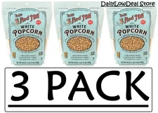 3 PACK - Bob's Red Mill White Popcorn Gluten Free 30 oz Pkg (Total 90 oz)