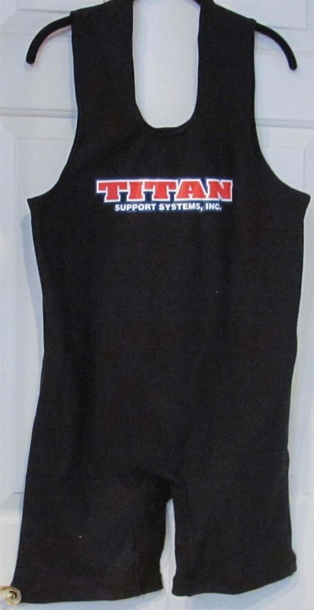 Titan Triumph Powerlifting Singlet-Black Size 2XL (New with Bag