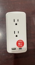 CyberPower FAST CHARGE 2-Outlet Surge Protector USB-A USB-C Wall Tap 2pack   