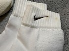 Lot of 4 Sets of Vintage Nike Socks Ankle White w/ Brown Swoosh Logo Dri-Fit — photo 4
