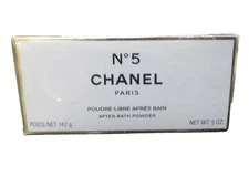 NEW CHANEL NO. 5 AFTER BATH BODY DUSTING POWDER 5 OZ. 142 G FACTORY SEALED