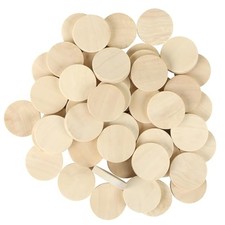 MIDELONG 1 Inch Natural Wood Slices Unfinished Round Wooden Discs Circles Bla...