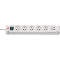 brennenstuhl Bremounta USB-C 5-Fach Steckdosenleiste Mit Schalter 3,0 M Weiß...