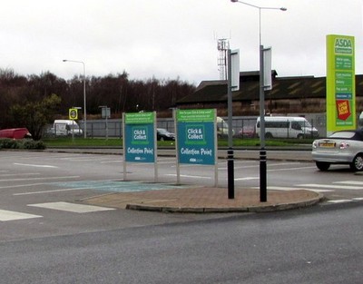 Foto 6x4 Asda Click & Collect Sammelstelle, Flint Flint\/Y Fflint oder c2017