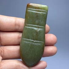 Ciondolo amuleto cicada intagliato giada antica cultura Hongshan Cina 3'' H997