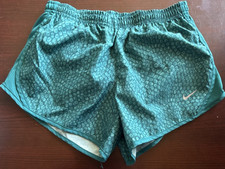 Nike girls Teal Athletic Shorts Dri-FIT Animal Print Moisture Wicking