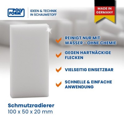 24 Stück Zauberschwamm Schmutzradierer Radierschwamm Fleckenentferner weiß