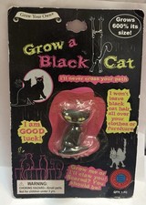 HTF Collectible Grow Your Own Halloween Black Cat Toy in Water 1 FIRST Series