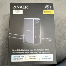 Anker Prime Docking Station 14-Port 160W USB-C 10Gbps Transfer Smart Interface
