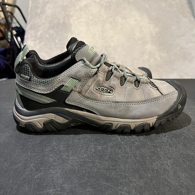 Keen Targhee III Shoes Womens 10.5 Gray Nubuck Waterproof Trail Hiking Sneakers