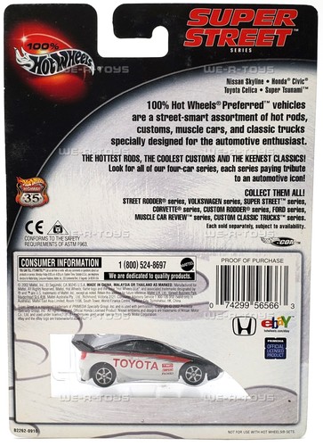 Hot Wheels 100% Super Street Toyota Celica Vehicle No. 3/4 Mattel #B2262 - Picture 4 of 9
