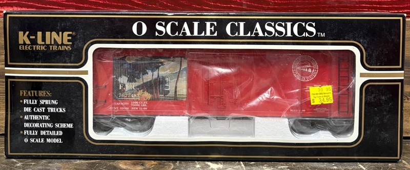 K-Line FEC O Scale Historical Art Classic Wood-Sided Reefer (K762-7487)
