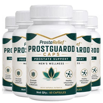 (5 Pack) Prostguardd Prostate Support Daily Men's Wellness Supplement 60 Capsule