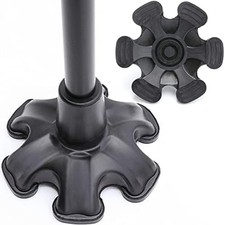 Cane Tip with 6 Support Rubber Foot for Walking Canes 3/4 Inch Shaft, Self-Stand