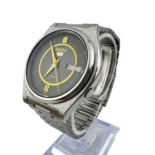 Vintage Seiko 5 Mens Watch Automatic 7009-3170 2-Tone Dial - Stainless Day/Date