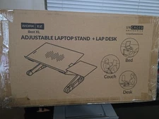 WorkEZ PROFESSIONAL Ergonomic Aluminum Laptop Cooling Stand Lap Desk Tray